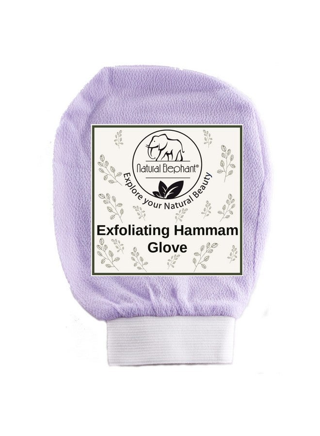Natural Elephant Natural Elephant Exfoliating Hammam Glove (2 Teal and 1 Purple (Pack of 3))  - Image 3