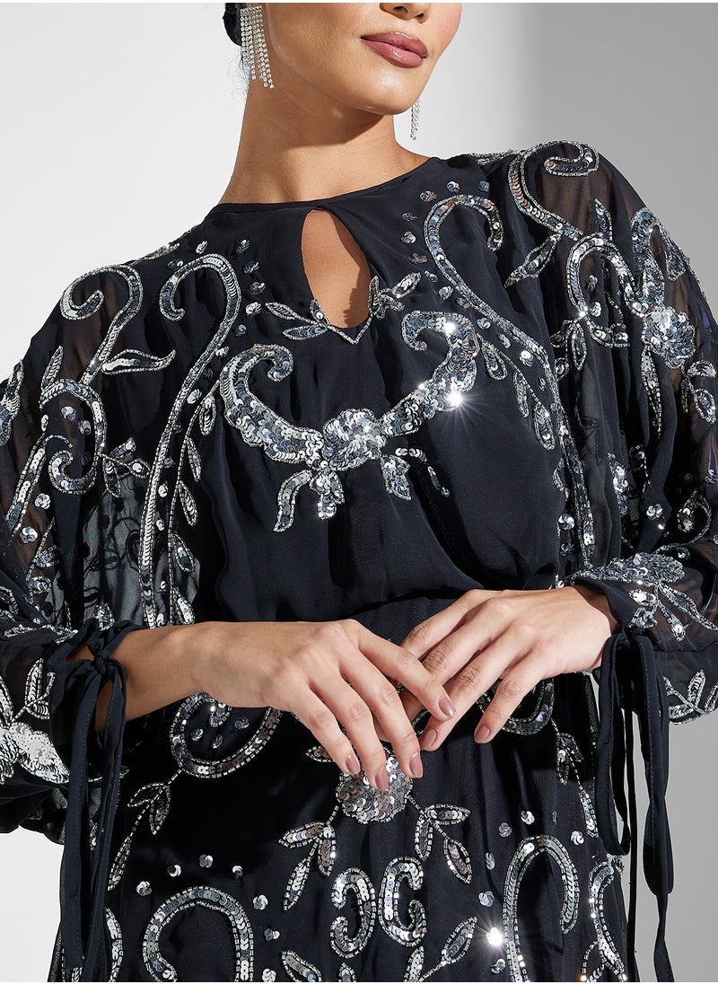 Frock and Frill - Embellished Midi Dress - Image 1