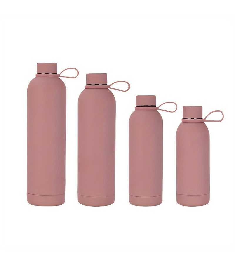 Gray Stainless Steel Vacuum Cup Bottle 350ml For Outdoor Sports Portable Single Color Printing - Image 4