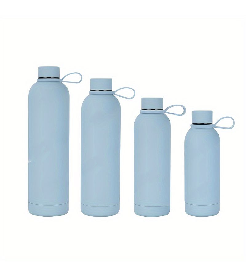 Gray Stainless Steel Vacuum Cup Bottle 350ml For Outdoor Sports Portable Single Color Printing - Image 1