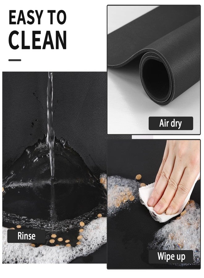 HotLive Pet Feeding Mat, Absorbent Dog Food Mat, No Stains Cat Bowl Mat for Food and Water, Easy to Clean Pet Placemats, Quick Dry Dog Water Dispenser Mat for Messy Drinkers, Pet Accessories Supplies - Image 3