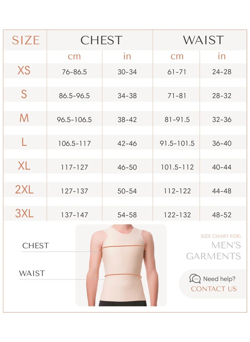 ISAVELA - ISAVELA USA Medical Short Length Compression Vest with Zipper (MG03-SH) - Image 1