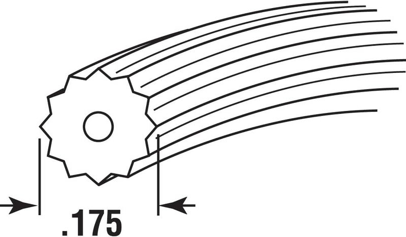 PRIMELINE P 7638 Screen Retainer Spline, 0.175 In., 25 ft., Gray (1 Roll) - Image 2