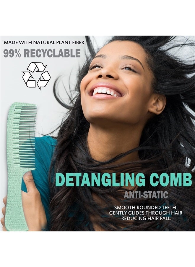 Fiora Naturals Hair Brush Set For Women - Fiora Naturals Hair Detangler Brush, Round Brush, and Comb Set - Bio-friendly Hairbrushes for Detangling and Blow Drying - For All Hair Types, Natural, Fine & Curly. - Image 4