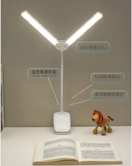 RATAVA 3 Colour Mode LED Table lamp Folding Neck Reading Light Rechargeable led Reading Light Study Lamp for Students Night Light for Study Room 1pc Desk Lamp with Clip - Image 5