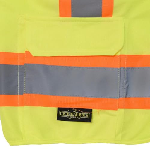 Radians SV6G5X Two Tone Surveyor Class 2 Safety Vest, 5X-Large, Green - Image 5