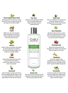 G4U 4U Hair Shampoo And Conditioner Set For Women And Men. Sulfate Free For All Hair Types Dry Damaged Curly Color Treated. Natural Plant Based. Ideal For Home Spas Salons. 12 Fl Oz. Each  - Image 5