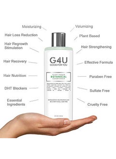 G4U 4U Hair Shampoo And Conditioner Set For Women And Men. Sulfate Free For All Hair Types Dry Damaged Curly Color Treated. Natural Plant Based. Ideal For Home Spas Salons. 12 Fl Oz. Each  - Image 4