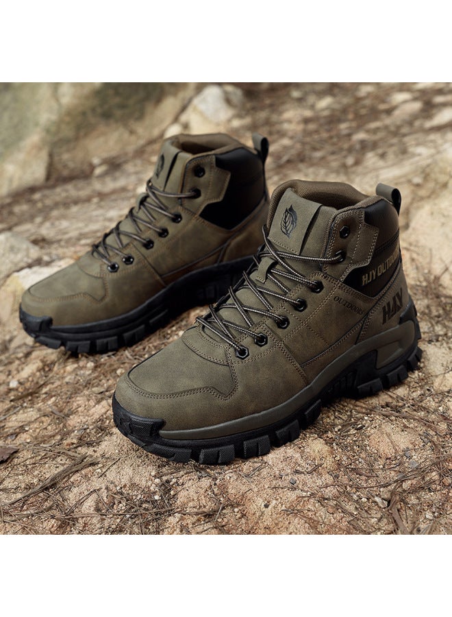 New Large Size Outdoor Non-slip Waterproof Wear-resistant  Boots Combat Boots Camping Fashion Training Military Boots