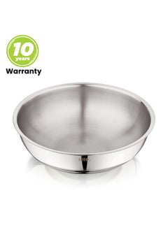 Allo Allo Triply Stainless Steel Tasla |Ideal Tasla for Curry/Stir-Fry/Deep-Fry/DryVeg/Sauté Induction Friendly, Heavy Base Kadhai Naturally Non-Stick | 10 Years Warranty 22cm, 2 litres  - Image 2
