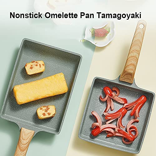 HARI® Nonstick Omelette Pan Japanese Tamagoyaki Egg Pan Rectangular Small Non Stick Frying Pan 8” x 6” - Image 4