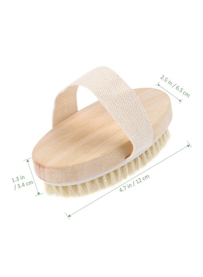 ONWON Dry Brushing Body Brush Anti Cellulite Exfoliating Brush Body Scrub Brush Remove Dead Skin and Tiredness, Gentle Massage Stimulates Blood Circulation, Improves Lymphatic Functions - Image 4