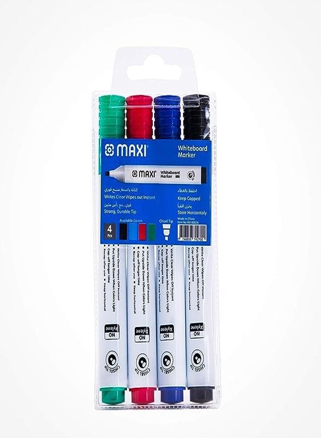 Maxi Maxi Chisel Tip Whiteboard Marker 4 Colours  - Image 4