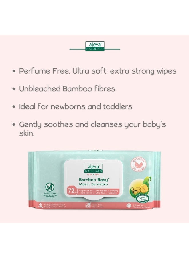 Aleva Naturals Aleva Naturals Bamboo Baby Sensitive Wipes  - Image 5