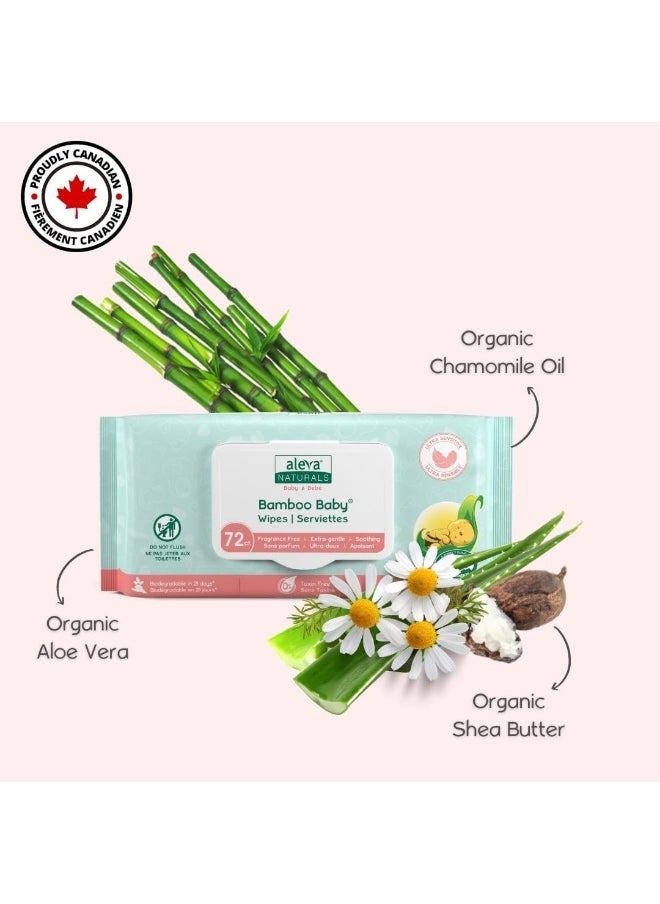 Aleva Naturals Aleva Naturals Bamboo Baby Sensitive Wipes  - Image 4
