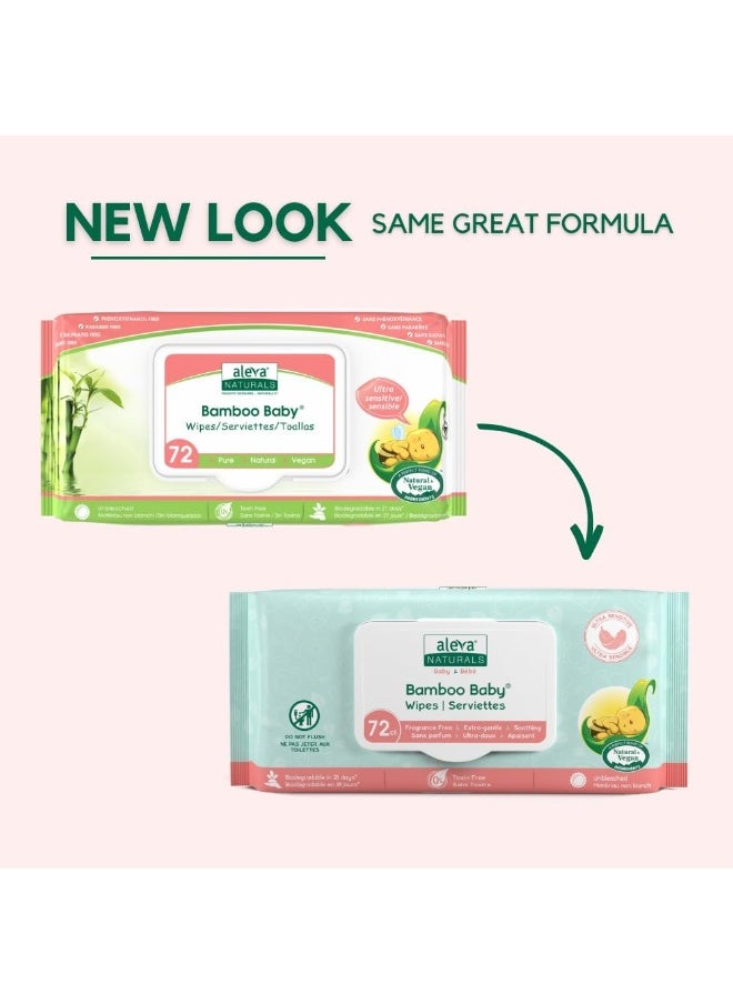 Aleva Naturals Aleva Naturals Bamboo Baby Sensitive Wipes  - Image 3