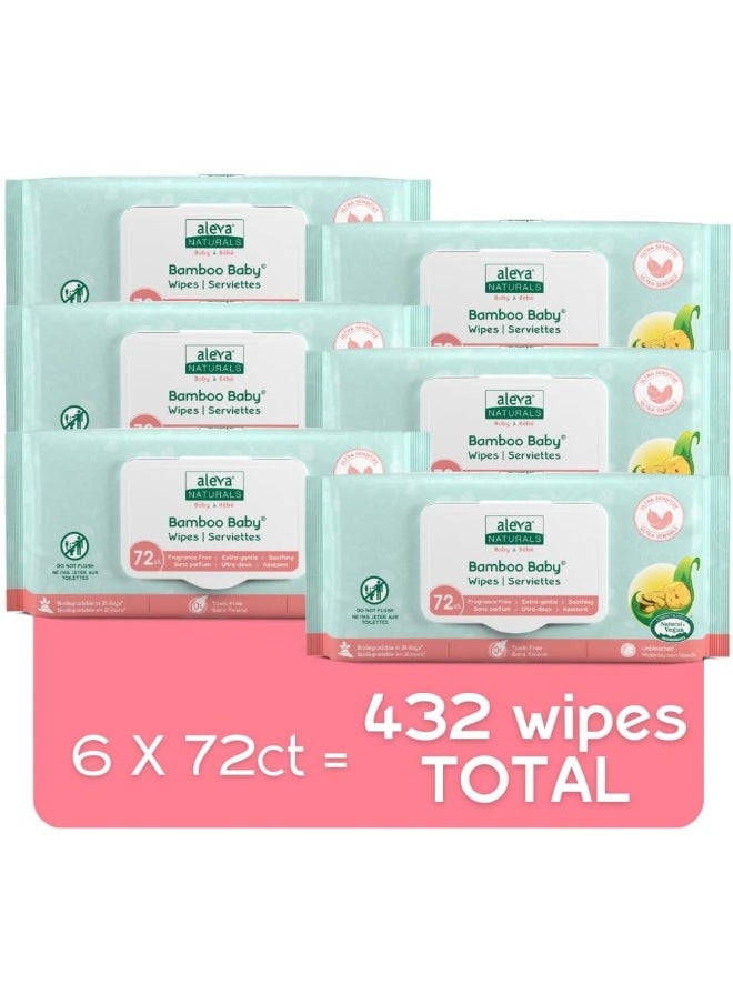 Aleva Naturals Aleva Naturals Bamboo Baby Sensitive Wipes  - Image 2