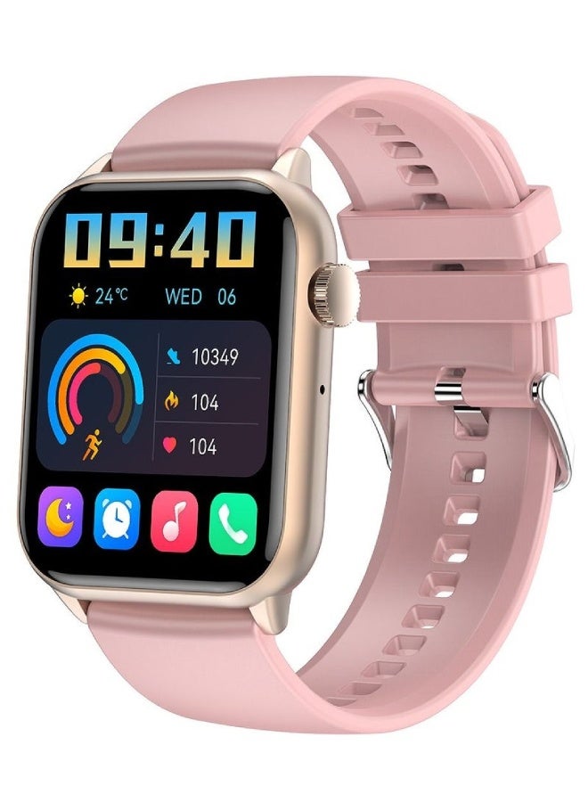 AROAQ HK40 Smart Watch 1.85" Full Touch Screen with Bluetooth Call, NFC, Health & Fitness Tracking, IP67 Waterproof – Men & Women , Pink - Image 1