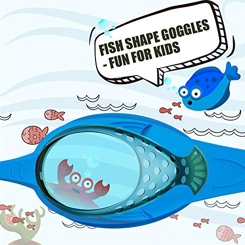 OutdoorMaster Kids Swim Goggles 2 Pack - Quick Adjustable Strap Swimming Goggles for Kids - B - Image 4