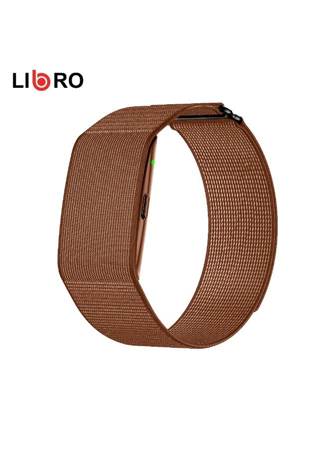 Libro Fitness Tracker Smart Bracelet Brown, Blood Pressure Monitor, Heart Rate & SpO2 Tracking, Sleep Monitor, 60 Days Battery Life, 10M Waterproof, Activity Tracker – LIBRO NURU Brown - Image 2