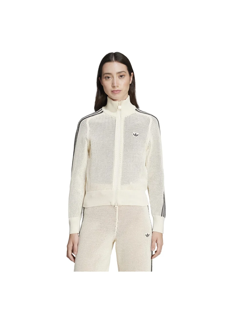 Adidas adidas CROCHET TT White Originals Women TRACK TOPS