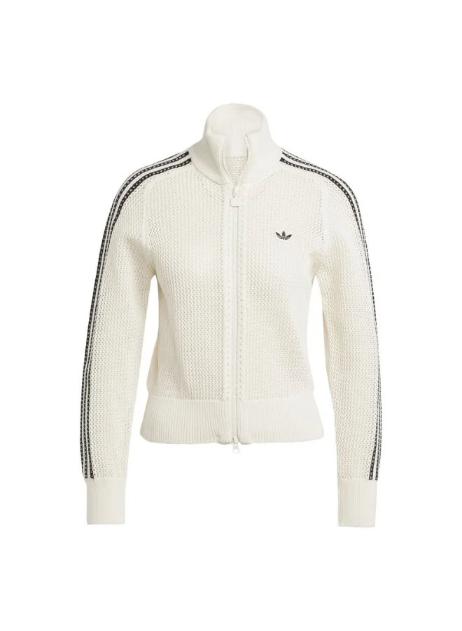 اديداس اوريجينالز adidas CROCHET TT White Originals Women TRACK TOPS