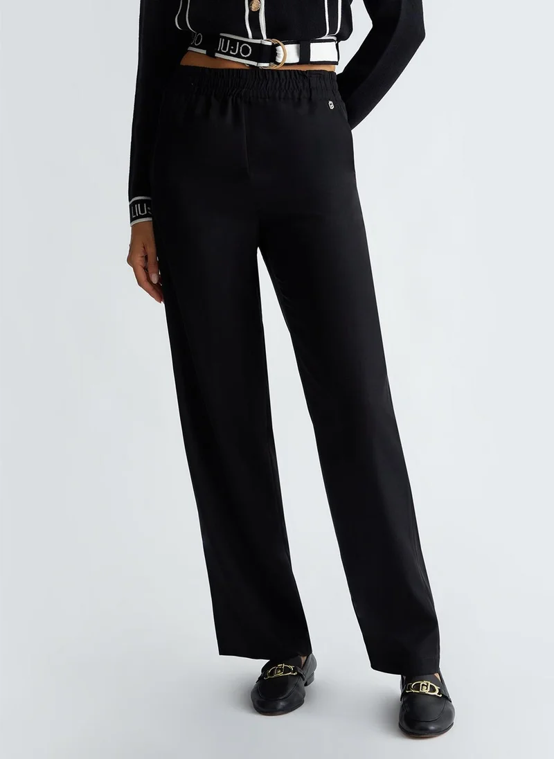 Liu Jo Jogging trousers in flowing fabric
