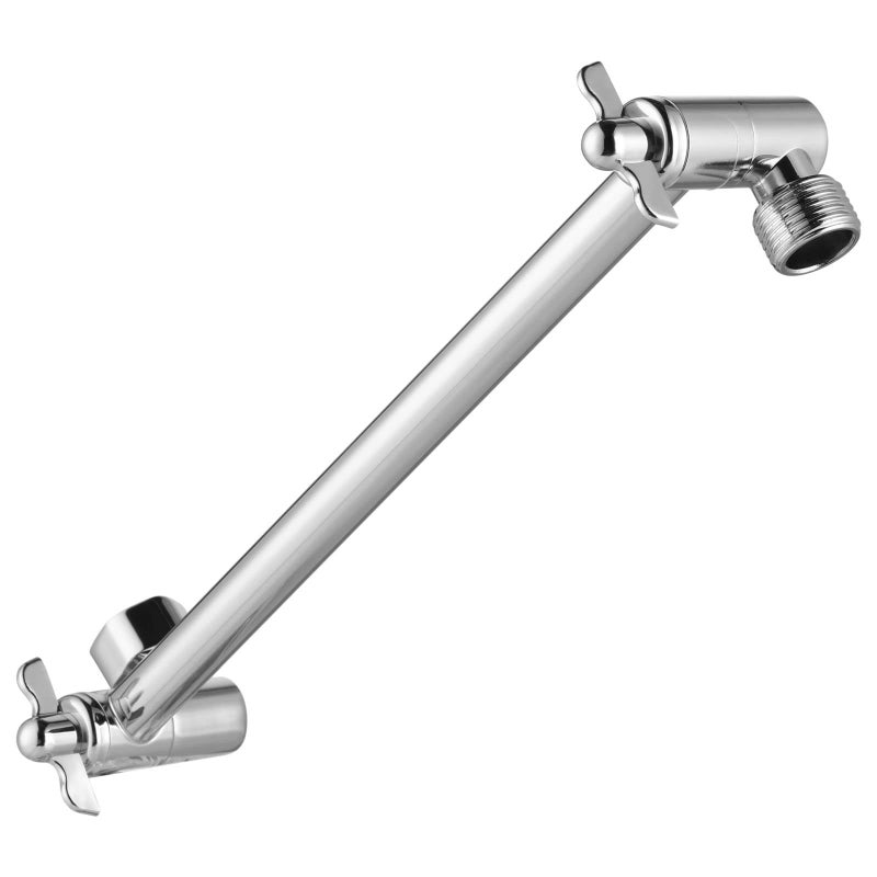 American-style pressurized shower head arm, ceiling spray, all-copper adjustable elbow shower, 11-inch extension rod set - Image 1