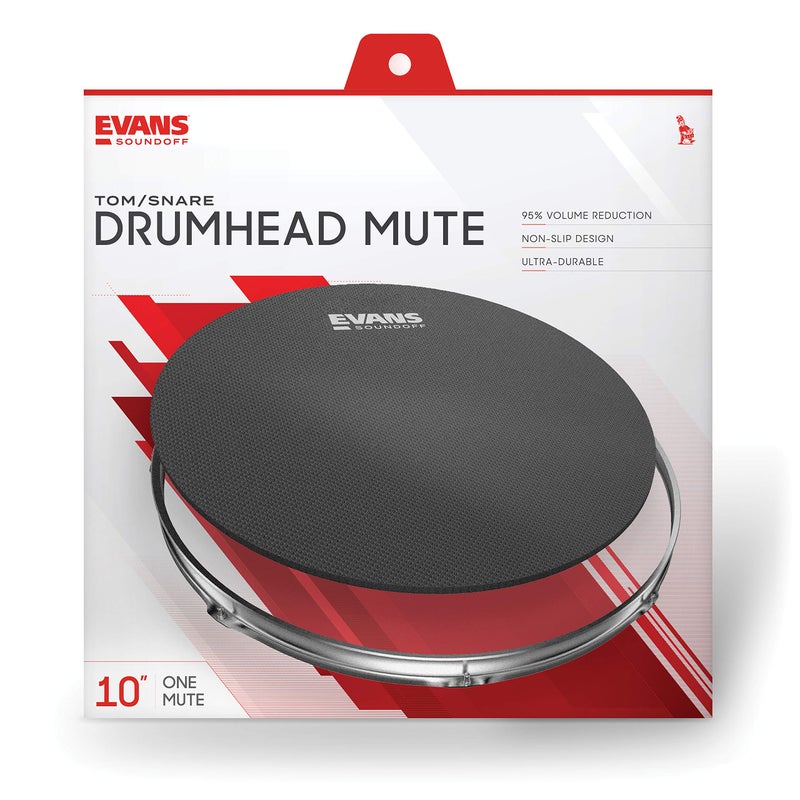 Evans Soundoff Drum Mute Pads - Drum Pads for Acoustic Drum Sets - Drum Mutes Pack - For Toms or Snares - Great for Silencing Drum Kits to Practice - Fits 10" Tom/Snare - Image 2