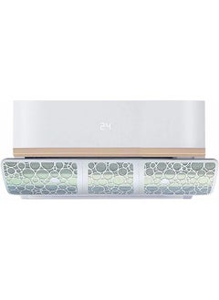 X spring Air Conditioner Deflector 120 Cm Adjustable Air Conditioning Vent Deflector With Filter Screen Wall Mounted Air Deflector For Home And Office Anti Straight Wind Blowing White  - Image 1