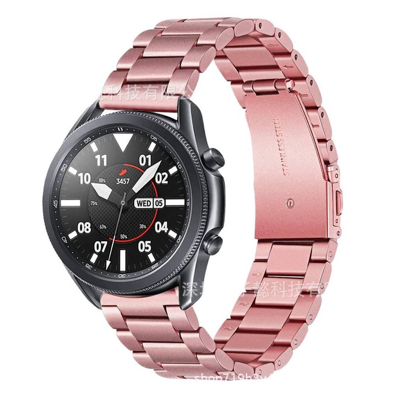 سوار ساعة ذكية باللون أسود قابل للتعديل سوار معدني من الستانلس ستيل متوافق مع Samsung Galaxy Watch 40/41/44/45/47mm بملاءمة قابلة للتعديل وحزام بديل - Image 4