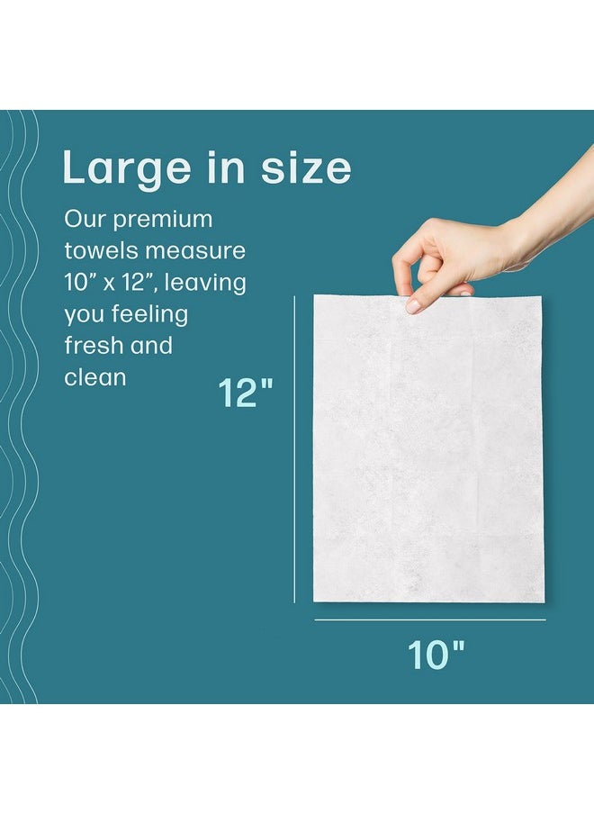 Dew Well Large Disposable Face Towels 60 Towelettes Total (6 Boxes) Soft Breathable 100% Biodegradable Singleuse Disposable Washcloths For Travel Travel Toiletries For Men And Women  - Image 5