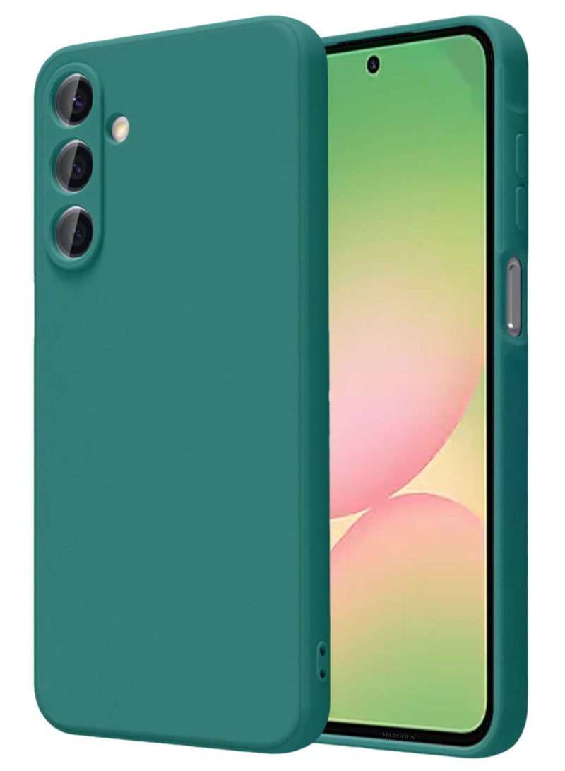 CATANES Liquid Silicone Case for Samsung Galaxy A56 Protective Phone Case with Soft Anti-Scratch Microfiber Lining Utra Slim Drop Protection Phone Cover - Green - Image 1