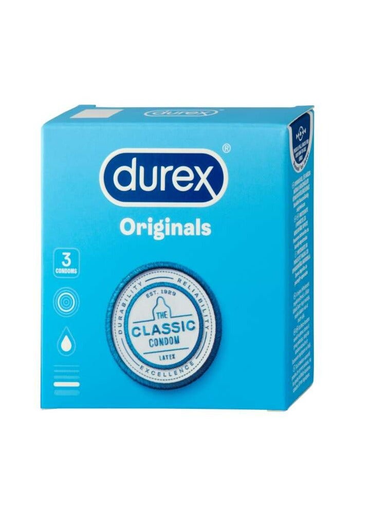 Durex Originals Classic Condom Pack Of 3 - Image 2