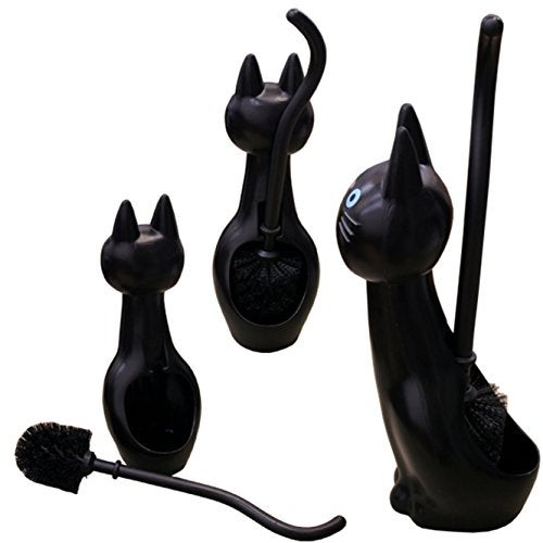 Meiho ME02 Cat Toilet Brush Black - Image 3