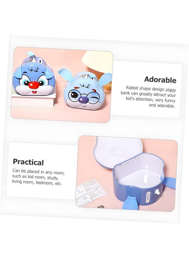 Wishkey - WISHKEY Rabbit Theme Piggy Bank for Kids, Money Saving Container with Lock & Keys, Spacious Coin Collector Storage Box, Money Bank for Boys & Girls, 3+ Years (Pack of 1, Assorted) - Image 1