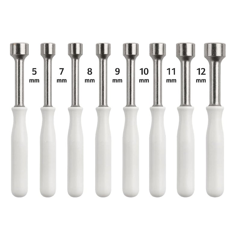 Veltrix - 7 Piece Hex Nut Driver Set | 5-12mm Sleeve Tools with Easy Grip Handle | Deep Socket Wrench for Electronics, DIY, and Repairs | Non-Magnetic Steel Hand Tool Kit - Image 1