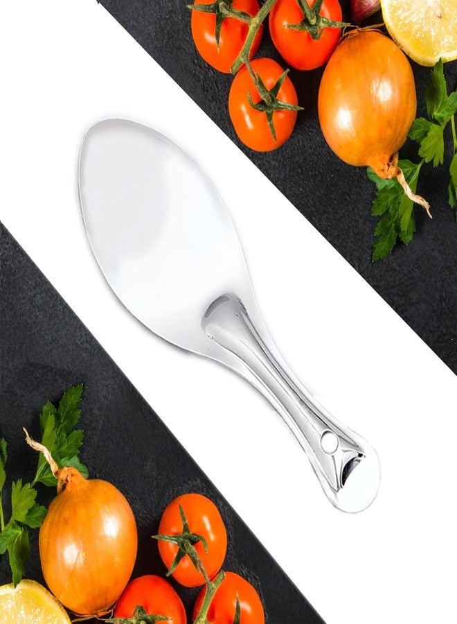 Bartan Star Stainless Steel Heavy Grade Rice Serving Spoons, Stainless Steel Rice Spoon, Rice Spoon, Cooking Tool for Home, Hotel, Catering, Kitchen, (Plain - Pack of 1) - Image 5