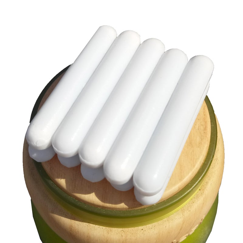 BBTCTY محرك مغناطيسي شريط التحريك PTFE خلاط مغناطيسي شرائط التحريك (7X40 مم، شكل أسطوانة، 10 قطع) - Image 1