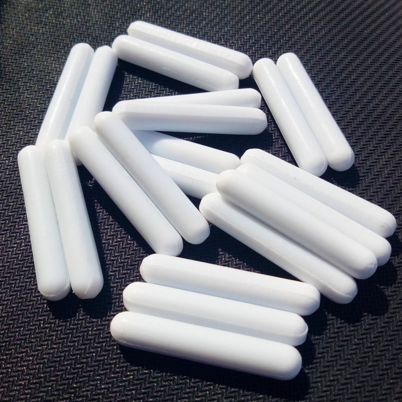 BBTCTY محرك مغناطيسي شريط التحريك PTFE خلاط مغناطيسي شرائط التحريك (7X40 مم، شكل أسطوانة، 10 قطع) - Image 3