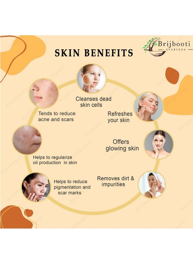 BrijBooti Multani Mitti Face Pack For Oil Control & Acne -(250 Gr) - Suits All Skin Types | Hydrating & Glowing | 100% Natural Bentonite Clay Powder | Multani Mitti Powder For Skin. - Image 3