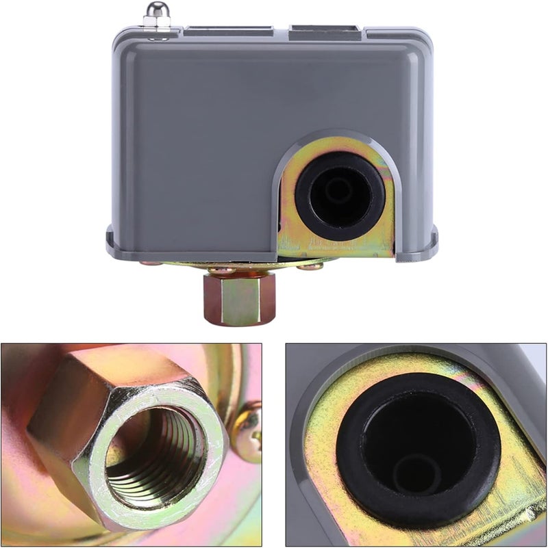 IP20 Pressure Control Switch Adjustable Double Spring Pole 0-55℃ Pressure Switch for Self Priming Injection - Image 2