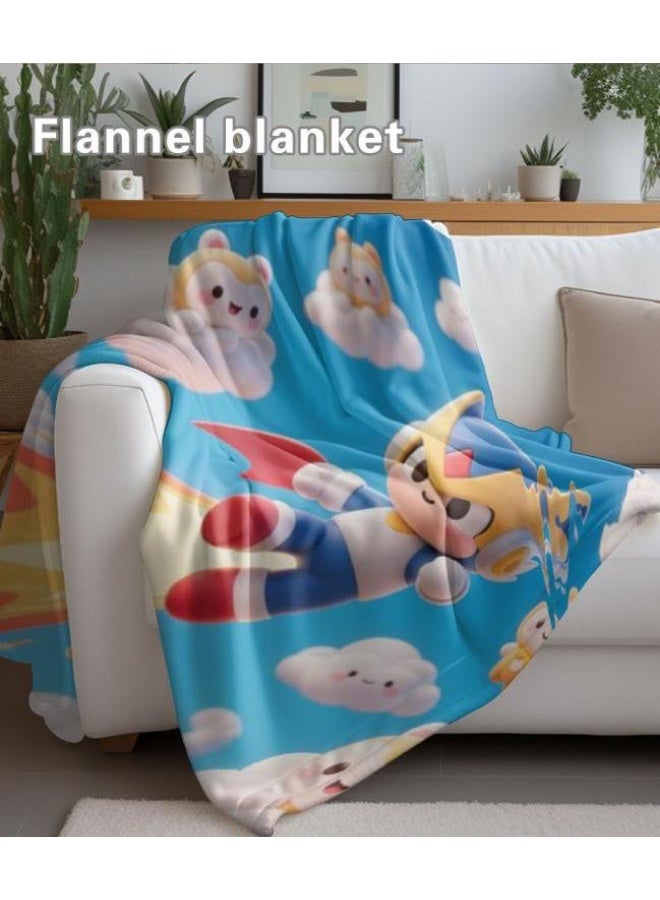 general Children's or student cartoon flannel thin blanket (warm and comfortable, suitable for sleep, games) 100cm*150cm - 305 - Image 1