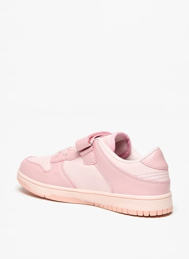 شو اكسبرس Girls Panelled Sports Shoes With Hook And Loop Closure
