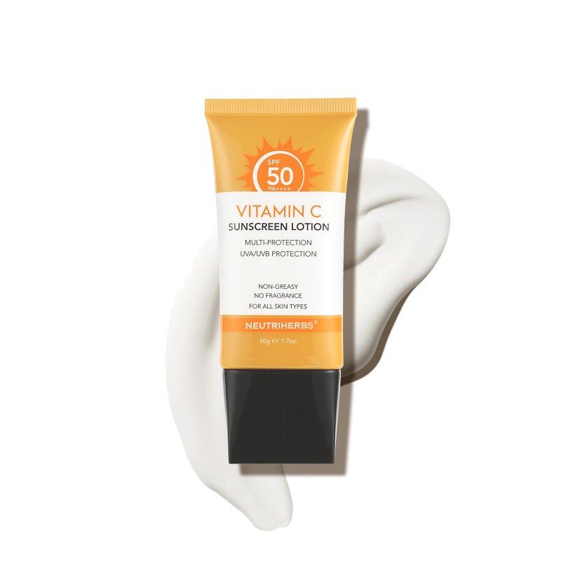 NEUTRIHERBS كريم واقي الشمس NEUTRIHERBS ملون SPF 50 للوجه والجسم، لوشن واقي من الشمس PA++++، طيف واسع، واقي شمس للوجه بفيتامين E وفيتامين C، واقي شمس للسفر - Image 1