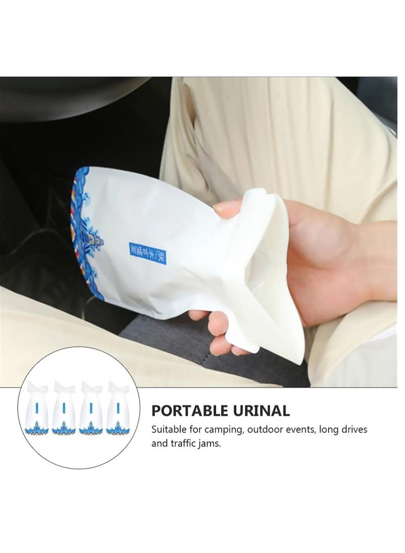 KASTWAVE Disposable Urinal Bags 4Pcs Urinal Camping Pee Bag Leakproof Hygienic Standing Pee Toilet for Car Emergency Outdoor Travel Emergency Urine Bag Car Travel Convenience Bags Men Women Car Urinals - Image 4