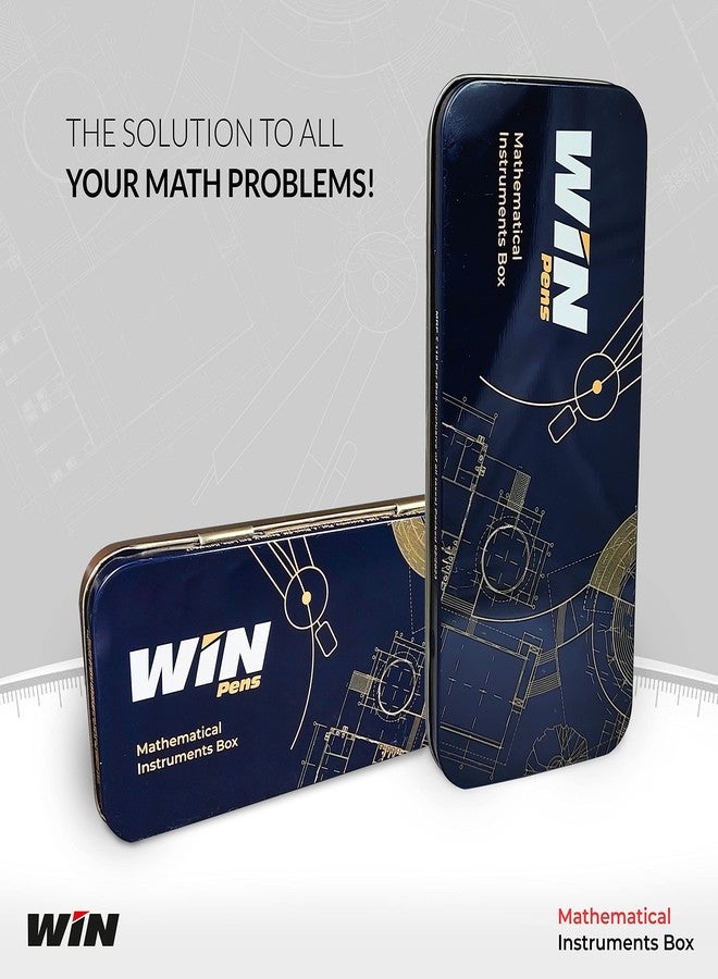 Win Geometry Box Set | Girls & Boys | School Box Kit | Mathematical Drawing Instruments | Geometry Box for Students | Mechanical Pencil | Ideal for School Office & Business Use | Stationery Items - Image 3