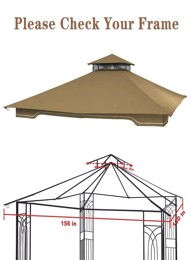 SCOCANOPY Replacement Gazebo Canopy for 10 x 12 Regency II Patio Gazebo,(Burgundy) - Image 4