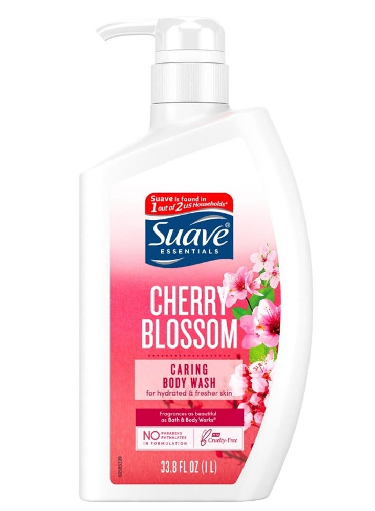 Essential Cherry Blossom Caring Body Wash 1 Liters