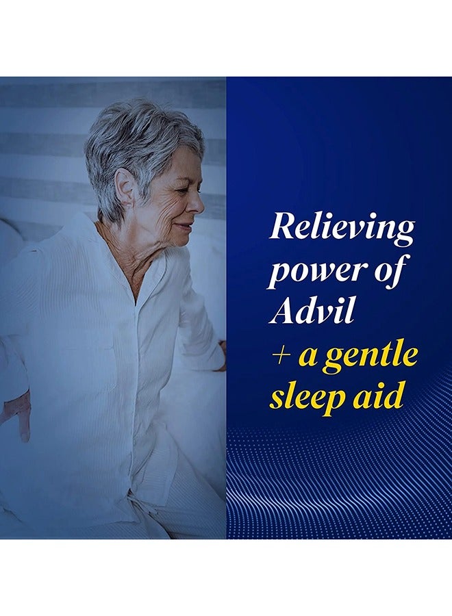 Advil PM Pain Reliever Nighttime Sleep-Aid 120 Coated Caplets  - Image 4